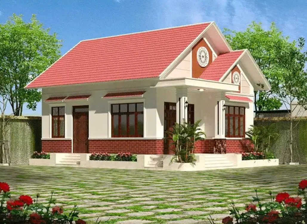 Mẫu nhà cấp 4 đẹp giá rẻ 300 triệu có sân vườn