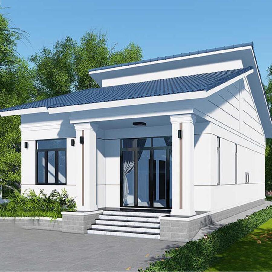 Mẫu nhà cấp 4 đẹp giá rẻ 300 triệu thiết kế mái tôn tiết kiệm chi phí