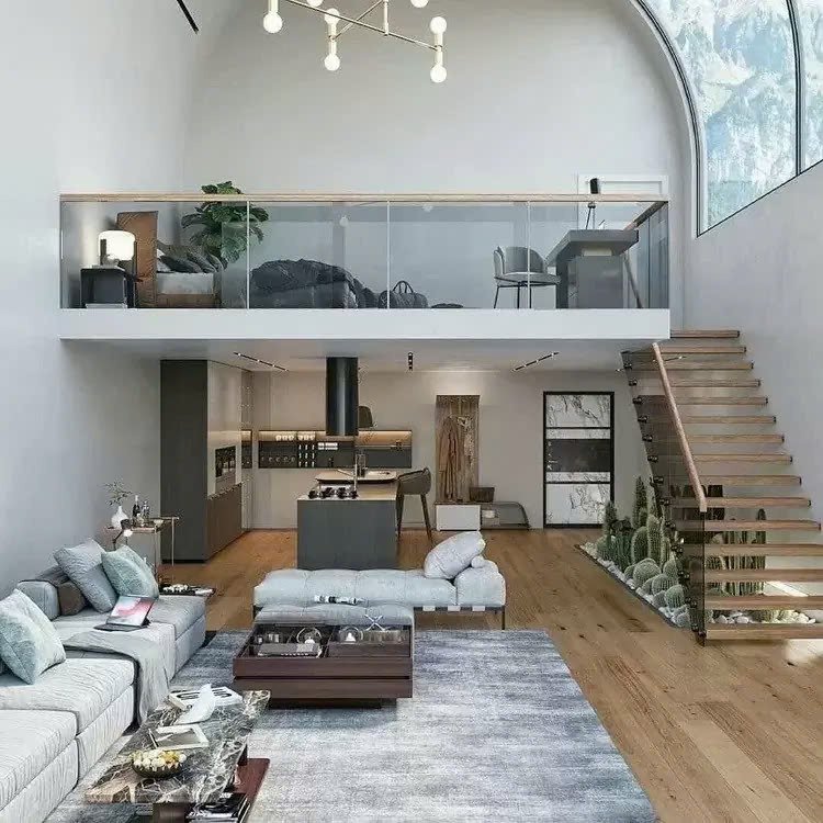 Thiết kế nhà cấp 4 mái Nhật 4 phòng ngủ với gác lửng tiện nghi