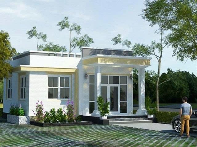Nhà cấp 4 gác lửng 200 triệu mái bằng
