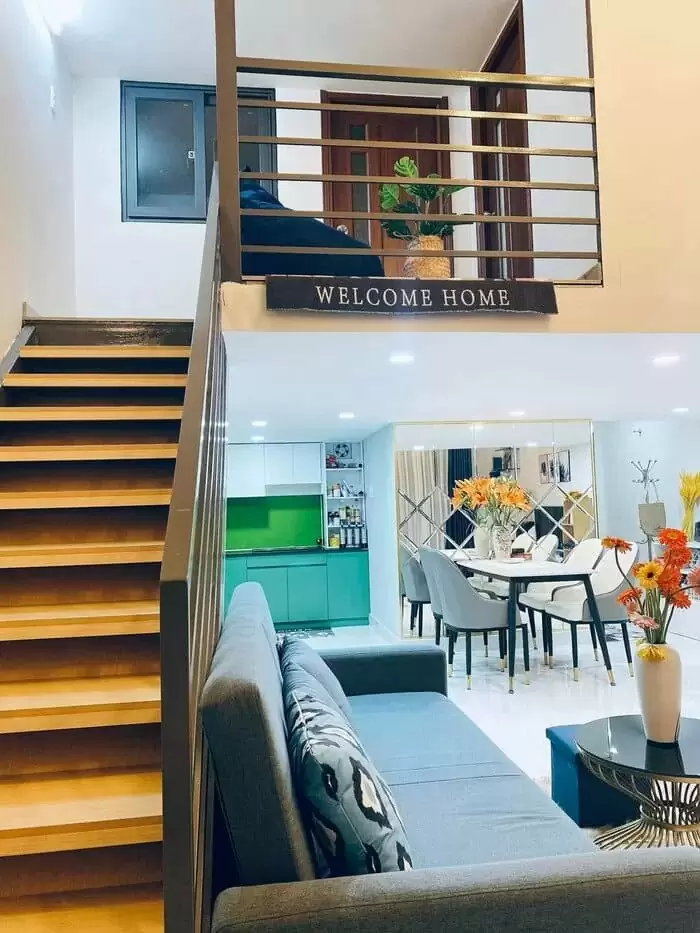 Mẫu nhà cấp 4 có gác lửng 5x12m đẹp, hiện đại