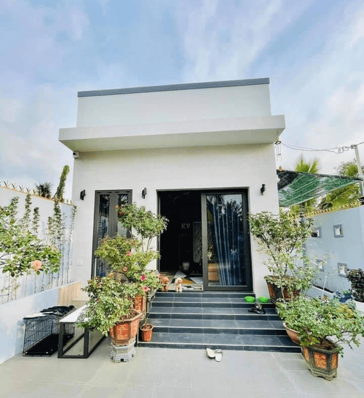 nhà cấp 4 mái bằng 5x20 giá rẻ