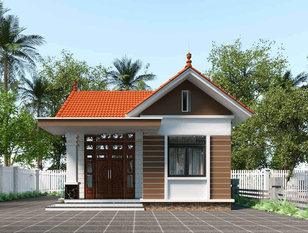 Nhà cấp 4 mái Thái 60m2 có khoảng sân lớn