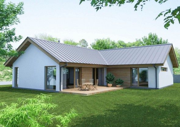 Mẫu nhà chữ L đơn giản, giá rẻ