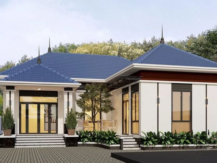 Mẫu nhà chữ L mái Nhật thịnh hành nhất 2025