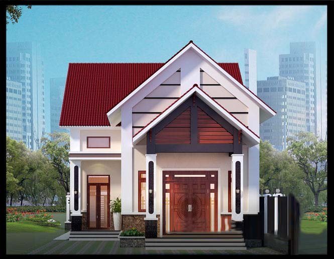 Mẫu nhà chữ L có gác lửng tiện nghi nhất