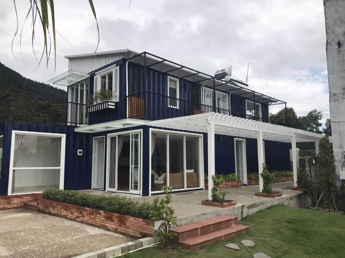 Nhà container 20 feet hiện đại, ấn tượng