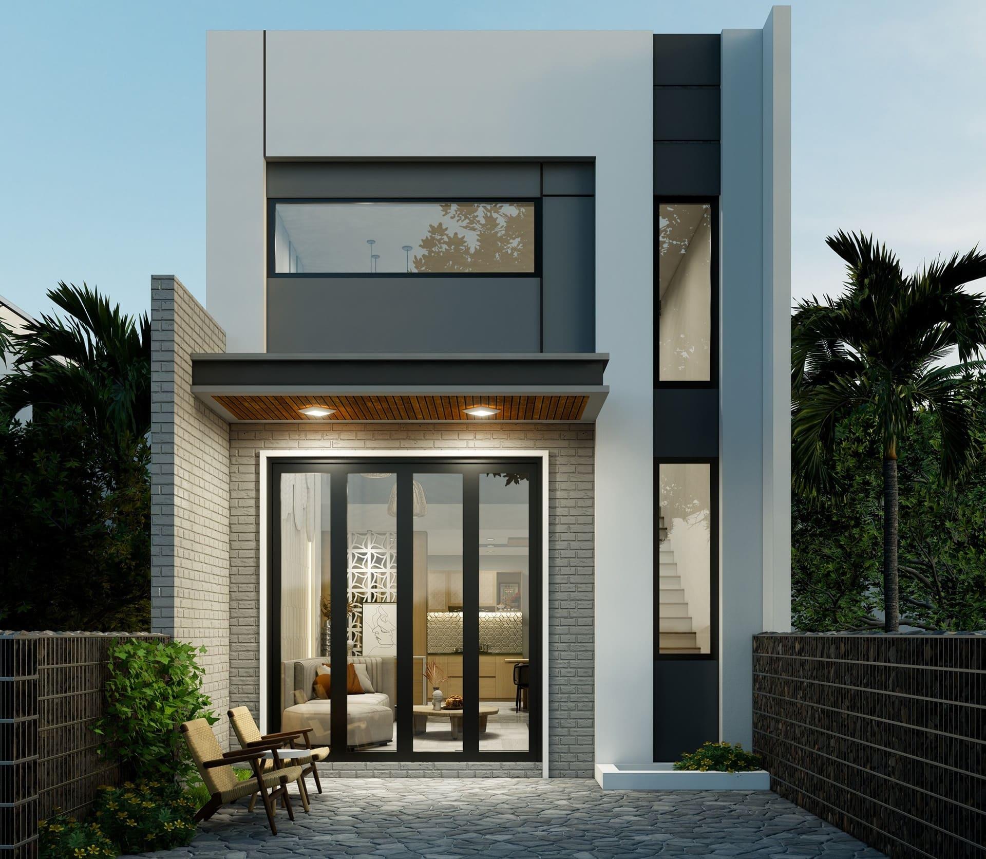 Nhà gác lửng 3 500 triệu có sân vườn xanh mát