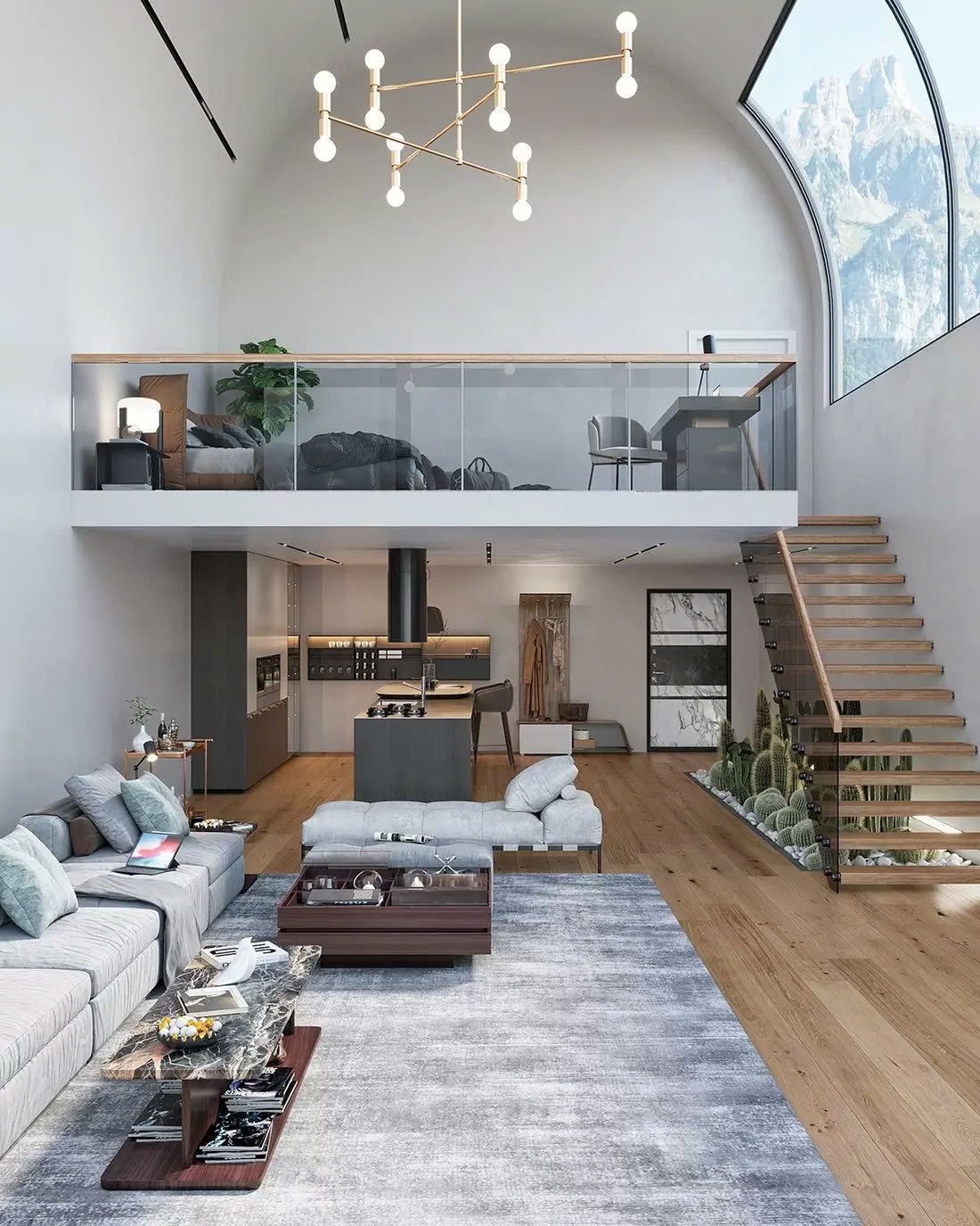 Mẫu nhà gác lửng  3 phòng ngủ  400 triệu (1)