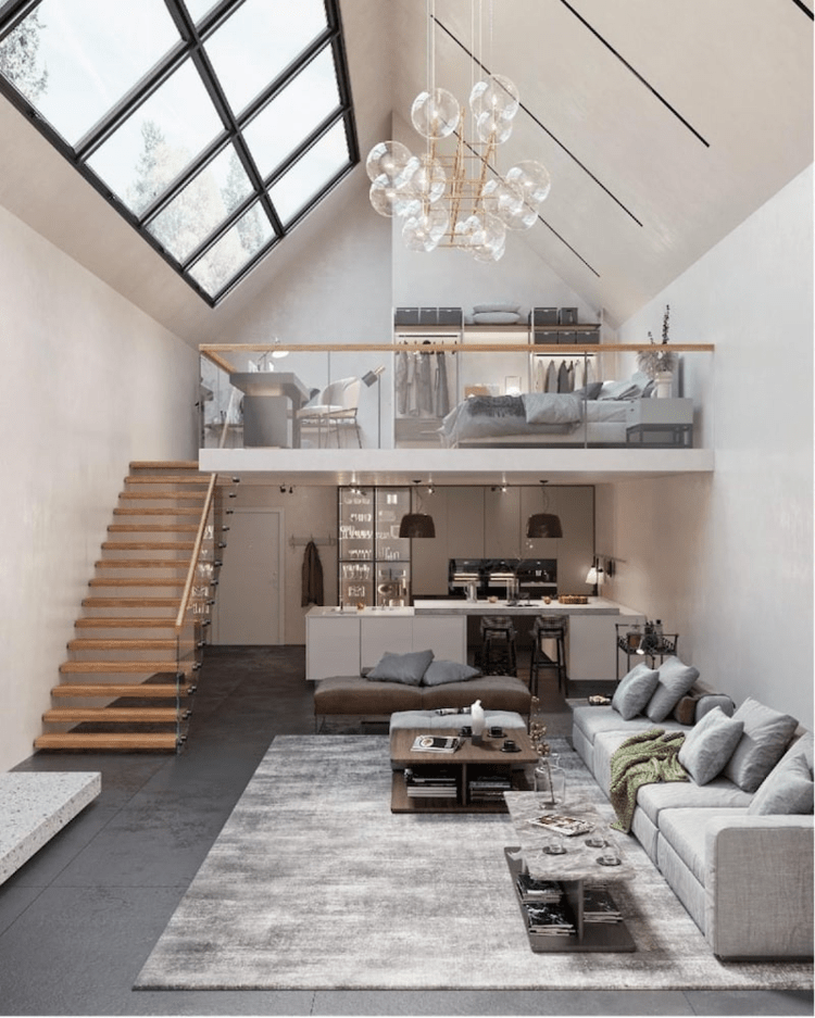 Nhà gác lửng 2 phòng ngủ có nhiều ưu điểm vượt trội