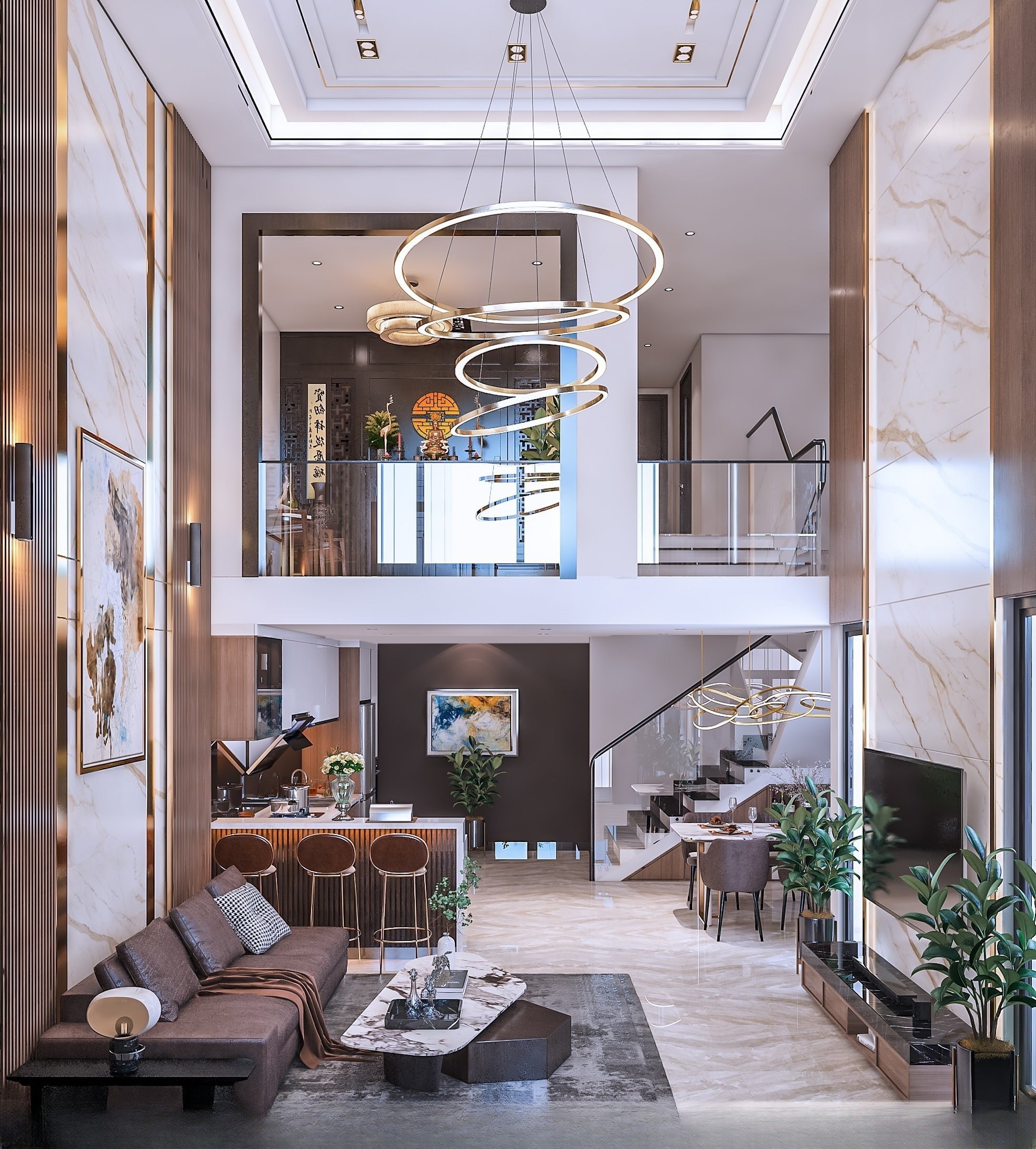 Nhà gác lửng giúp tối ưu diện tích, mang đến không gian sống thoáng đãng, thoải mái