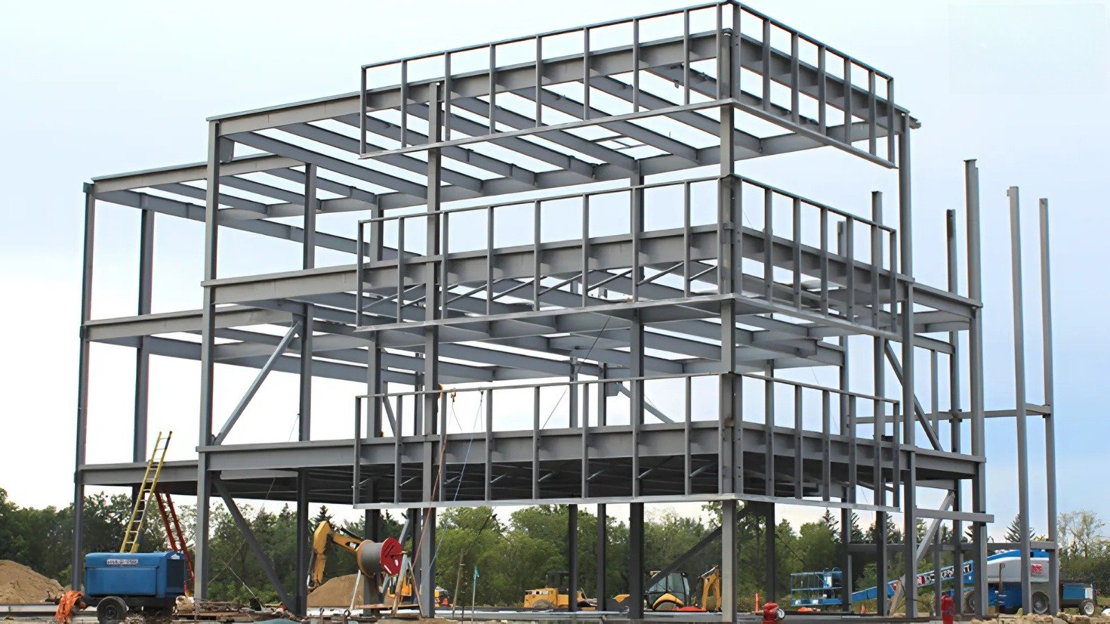 Hệ khung kết cấu chính của nhà khung thép tiền chế