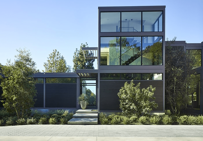 Mẫu nhà khung thép 3 tầng sang trọng