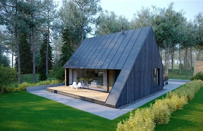 Nhà lắp ghép 100 triệu mái dốc 