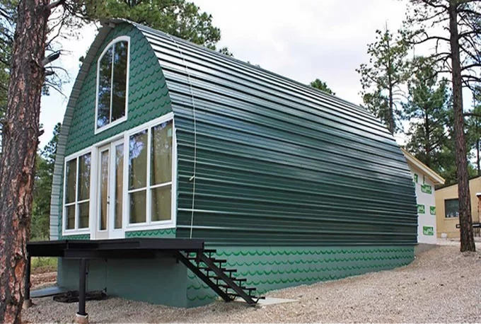 Nhà lắp ghép 100 triệu mái vòm thiết kế tinh tế 