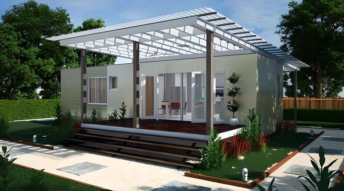 Nhà lắp ghép 100 triệu mô hình container hiện đại