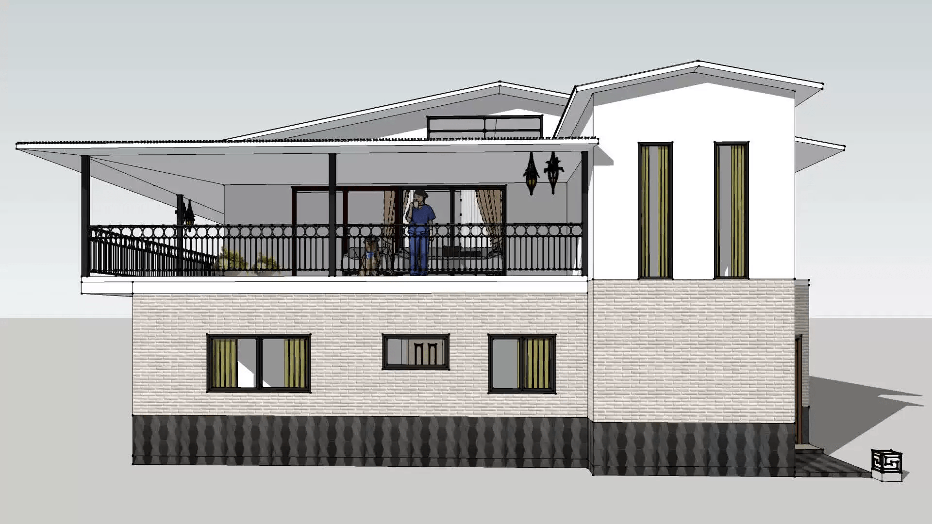Nhà lắp ghép 2 tầng 80m2