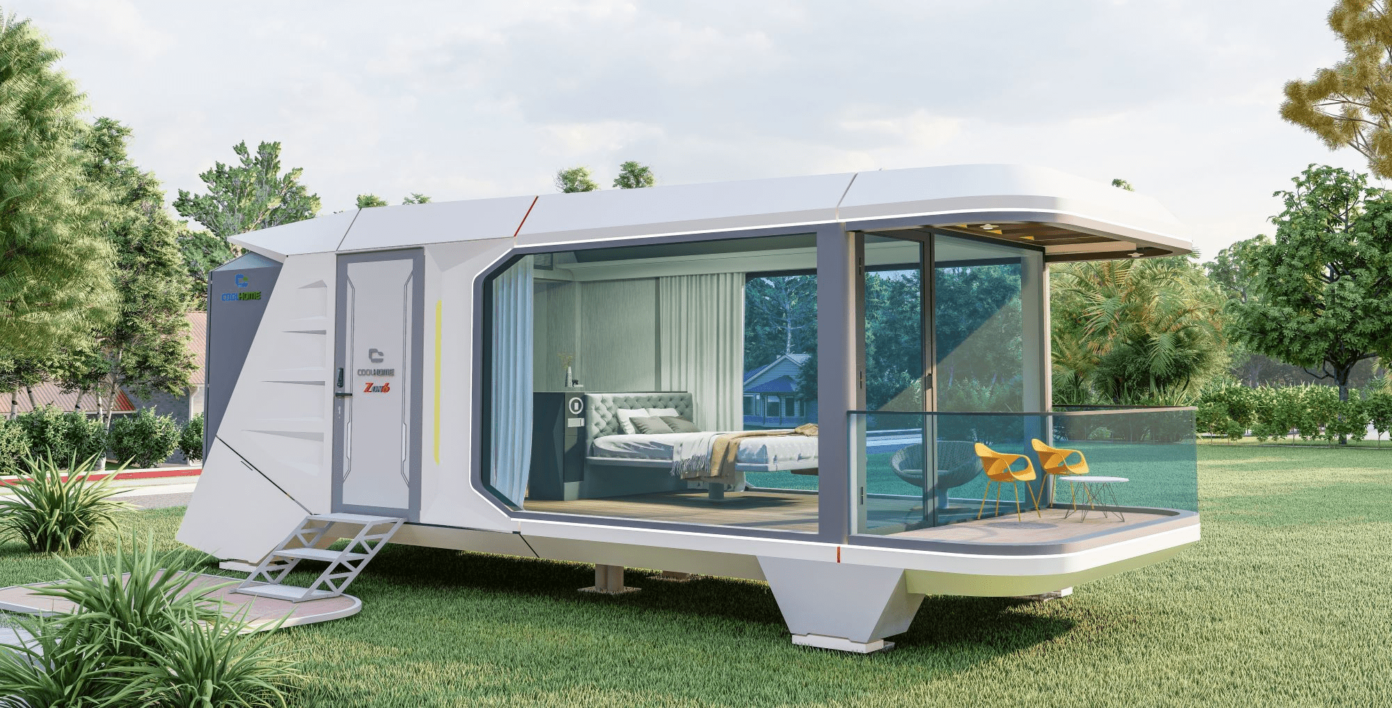 Mẫu nhà di động thông minh được thiết kế linh hoạt, dễ dàng di chuyển và tích hợp nhiều tiện ích hiện đại, đáp ứng nhu cầu sinh hoạt tiện nghi trong không gian nhỏ gọn