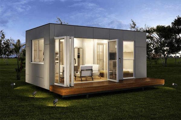 Mẫu nhà lắp ghép mini phù hợp cho không gian nhỏ như phòng trọ, kios hoặc cabin nghỉ dưỡng, với thiết kế gọn nhẹ, tiện lợi và dễ dàng thi công