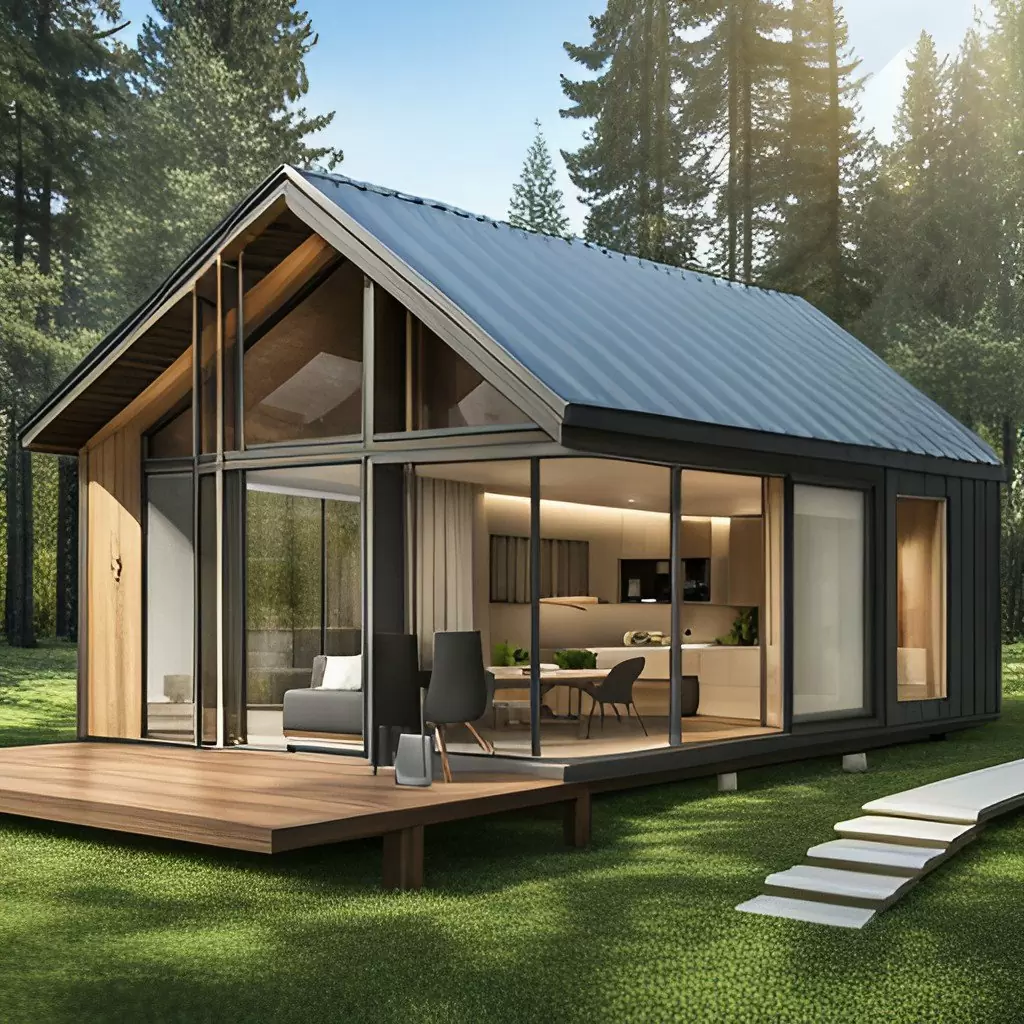 Mẫu nhà lắp ghép 50 triệu thiết kế nâng sàn