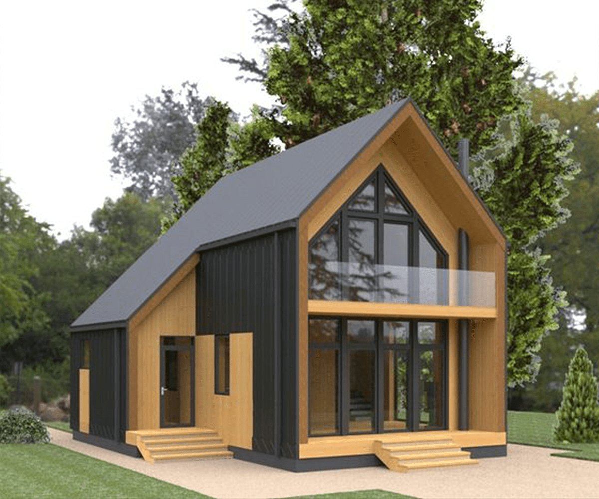 Mẫu nhà lắp ghép mái Thái kết hợp giữa nét kiến trúc truyền thống và hiện đại, mang đến không gian sống thoáng mát, sang trọng và phù hợp với khí hậu Việt Nam