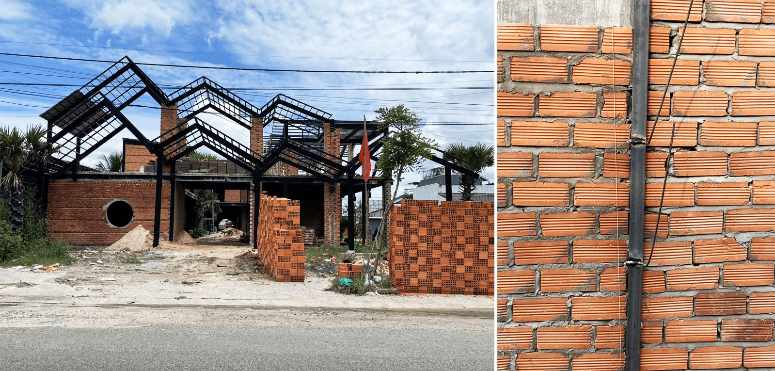 Mẫu nhà lắp ghép khung bê tông bền, chắc chắn