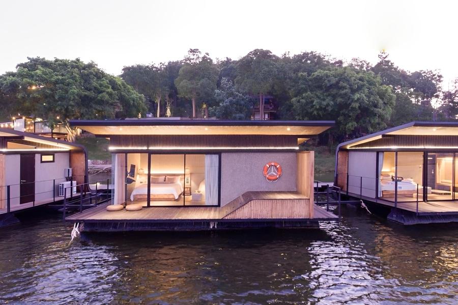 Mẫu nhà nổi lắp ghép thông minh 150 triệu