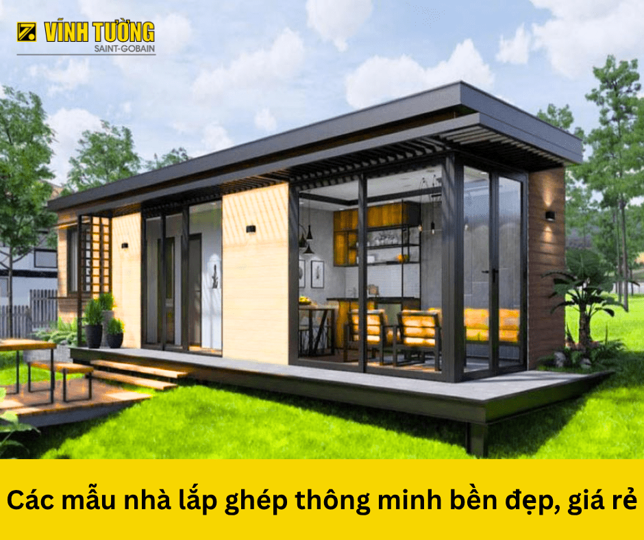 Mẫu nhà lắp ghép thông minh bền đẹp