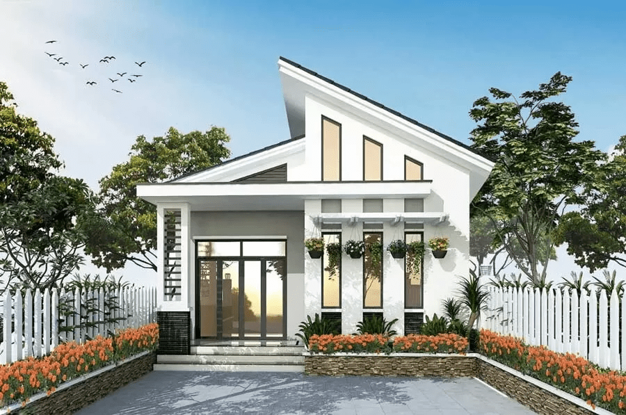 Ưu điểm nhà mái lệch