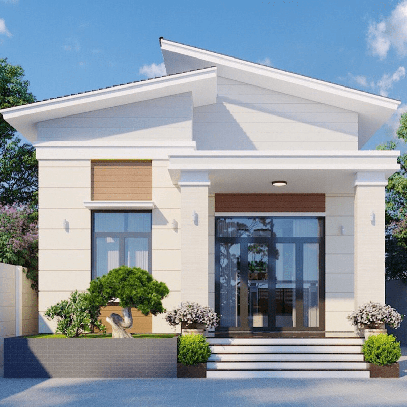 Đặc điểm nhà mái lệch