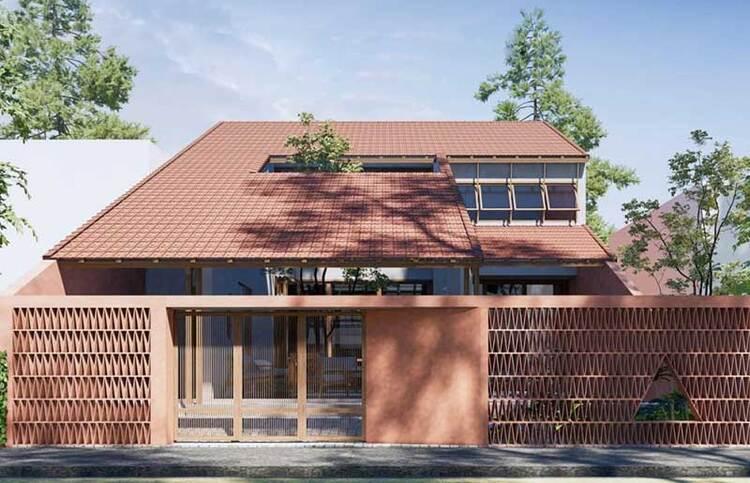Mẫu nhà mái ngói đơn giản, giá rẻ