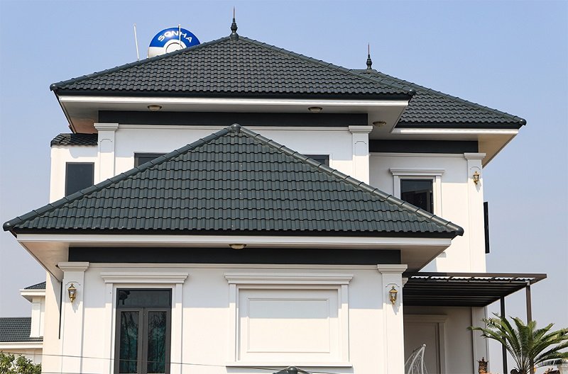 Nhà mái ngói sóng độc đáo, ấn tượng