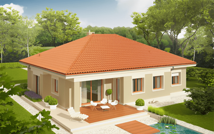 Mẫu nhà mái ngói kiểu Nhật Bản