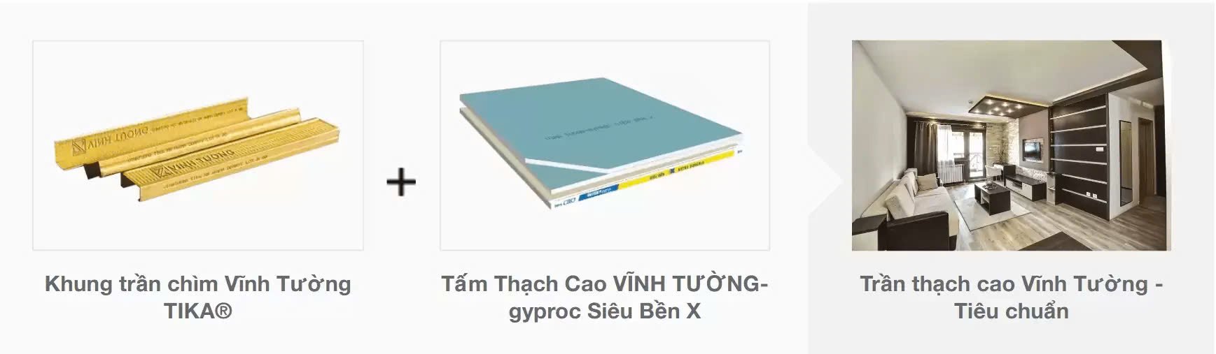 Trần thạch cao Vĩnh Tường Siêu Bền X 