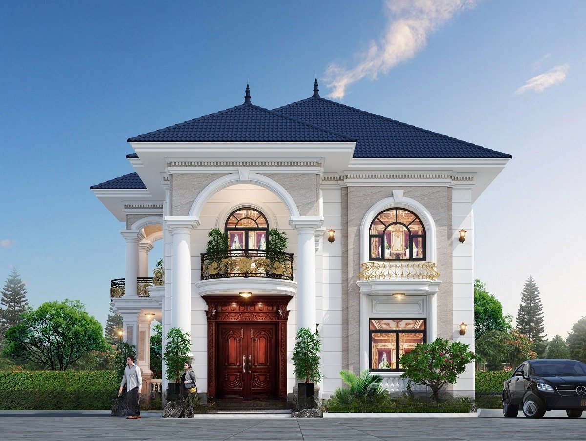 Mẫu nhà mái Nhật tân cổ điển độc đáo