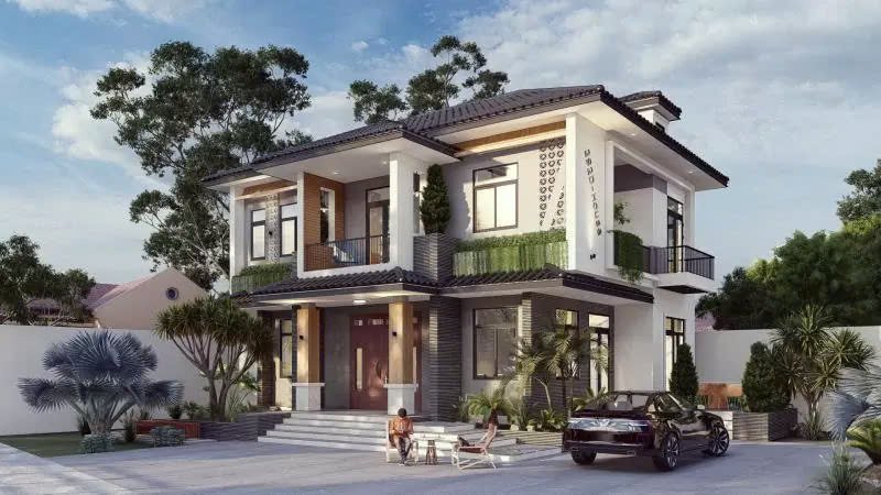 Trang trí phần mặt tiền nhà để tăng sức hút cho ngôi nhà