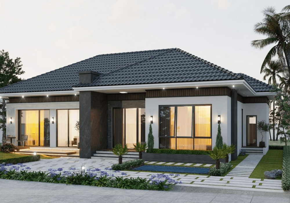 Nhà mái Nhật cấp 4 