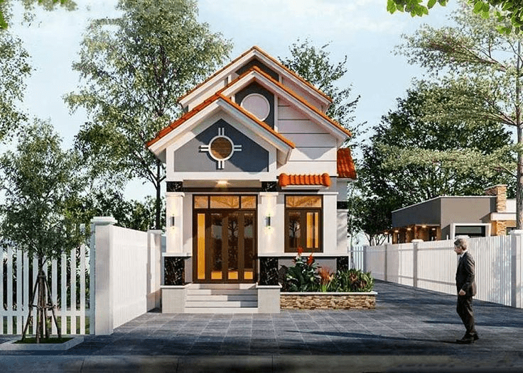 Mẫu nhà cấp 4 gác lửng 200 triệu mang đến sự linh hoạt trong bố trí phòng ngủ hoặc phòng thờ