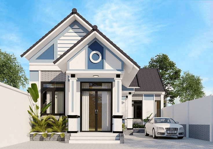 Mẫu nhà mái Thái 1 tầng 4 phòng ngủ tạo nên không gian sống tiện nghi và ấm cúng cho đại gia đình