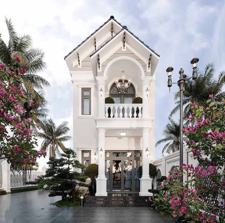 nhà mái thái 2 tầng 80m2 có ban công