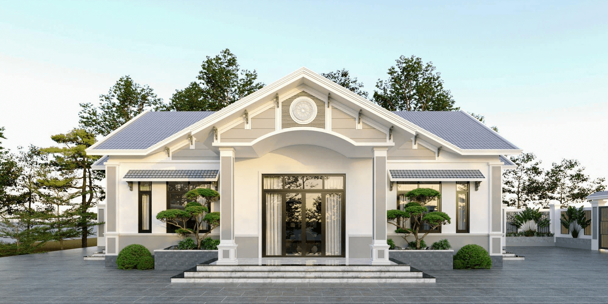 Mẫu nhà gác lửng mái Thái