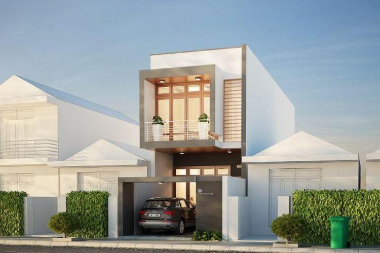 Mẫu nhà ống 2 tầng 3 phòng ngủ 5x16m