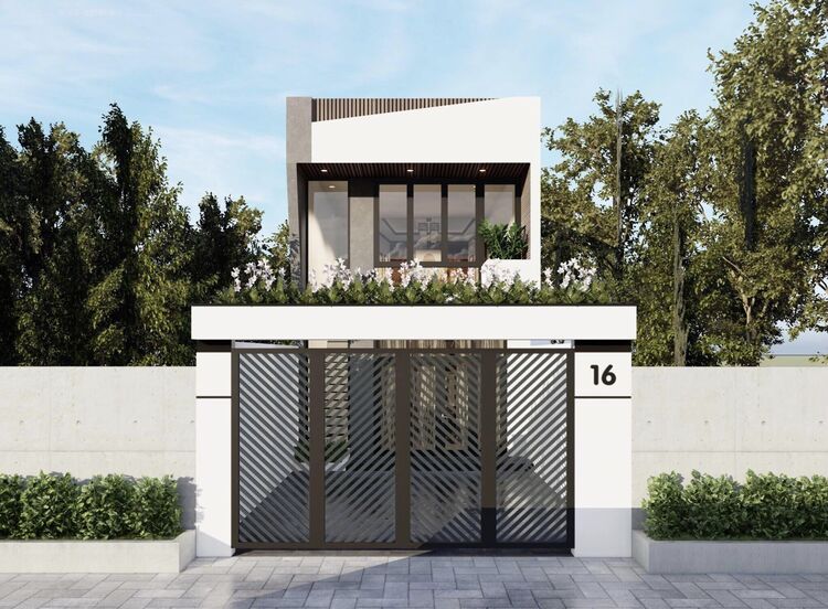 Mẫu nhà ống 2 tầng chi phí thấp, đẹp 2023