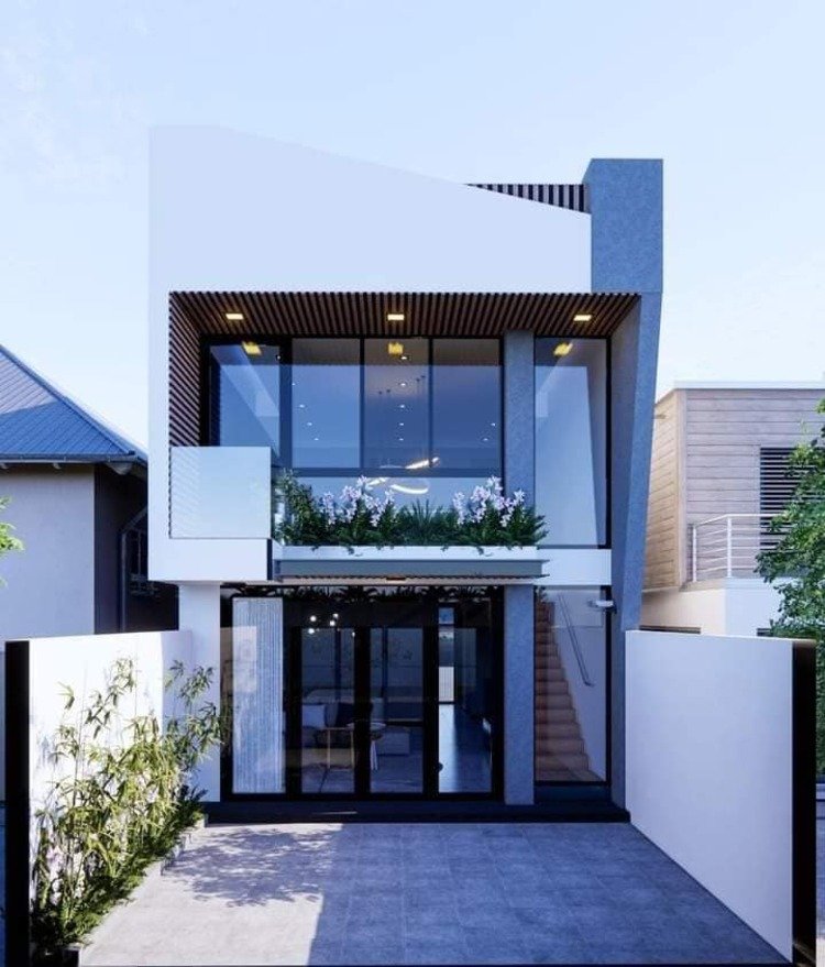 Thiết kế nhà ống 2 tầng 5x20 hiện đại