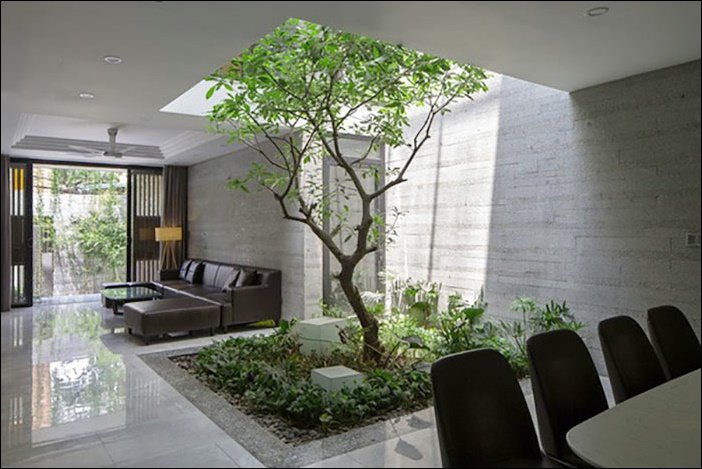 nhà ống đẹp 3 tầng 5m có giếng trời độc đáo