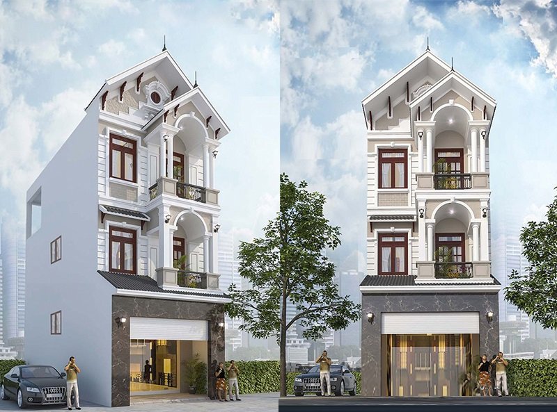 nhà ống đẹp 3 tầng 5m 3 phòng ngủ sang trọng