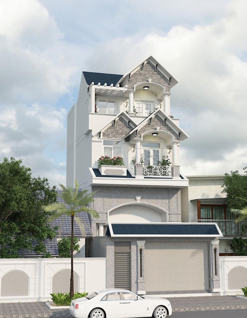 nhà ống đẹp 3 tầng 5m 3 phòng ngủ đầy đủ tiện nghi