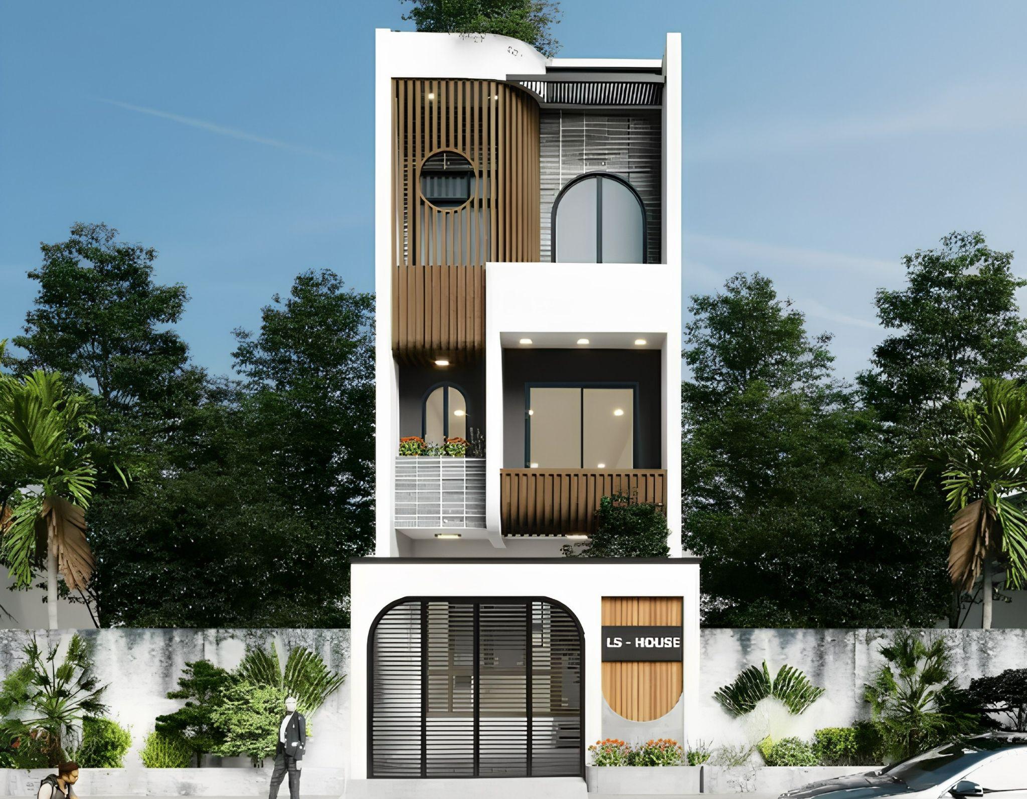 Nhà phố mặt tiền cần kết hợp kiểm tra cửa với khả năng thoát nước trước nhà (Nguồn: Vĩnh Tường)