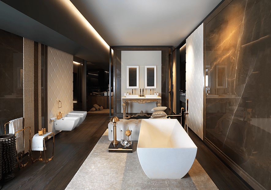 mẫu nhà tắm thiết kế nhẹ nhàng