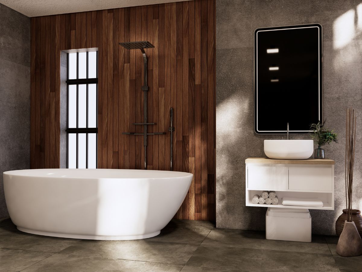 mẫu nhà tắm kiểu Nhật tối giản